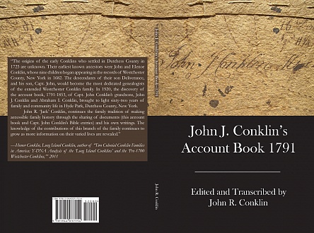 John J. Conklin's Account Book 1791
